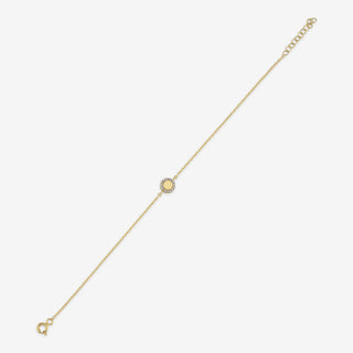 Luminous Medallion Diamond Bileklik