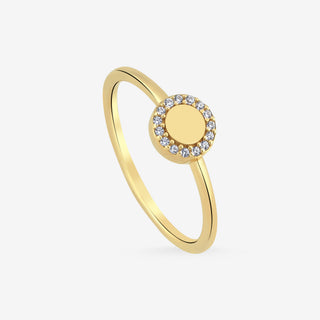 Luminous Medallion Diamond Yüzük