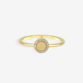 Luminous Medallion Diamond Yüzük