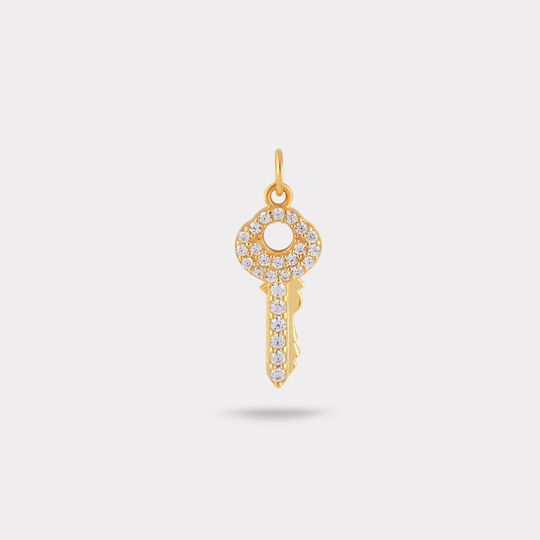 KEY DIAMOND NECKLACE CHARM