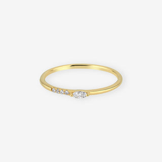 Marquise Line Diamond Yüzük