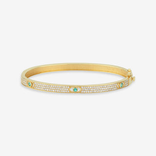 Emerald Eye Diamond Bangle Bileklik