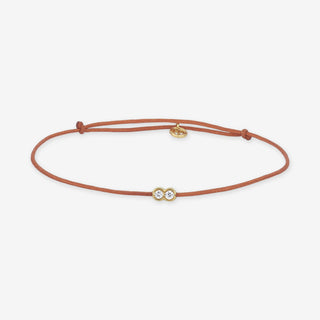 Twin Diamond Cord Bileklik