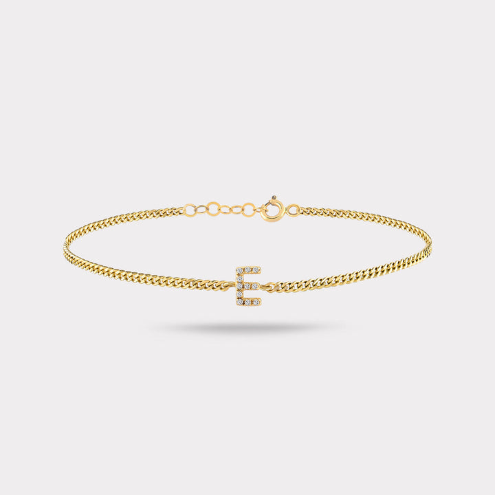 INITIAL DIAMOND BRACELET