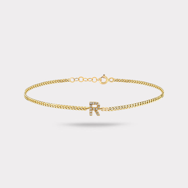 INITIAL DIAMOND BRACELET