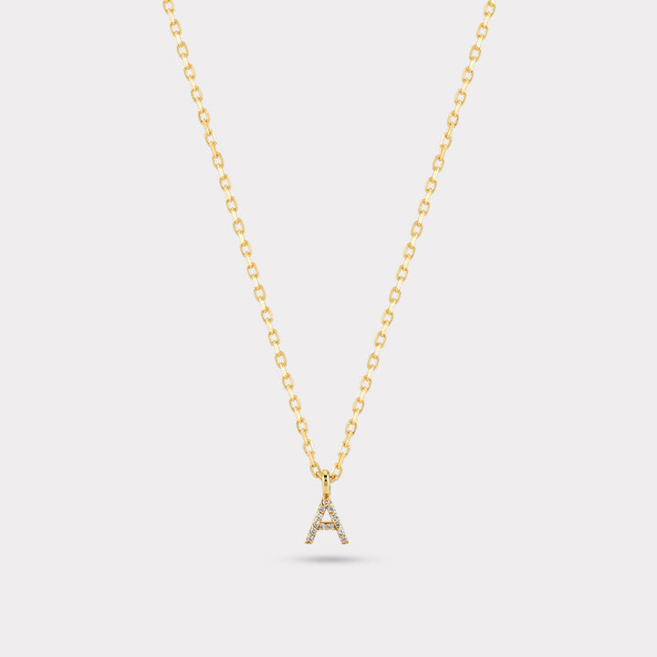 INITIAL DIAMOND NECKLACE