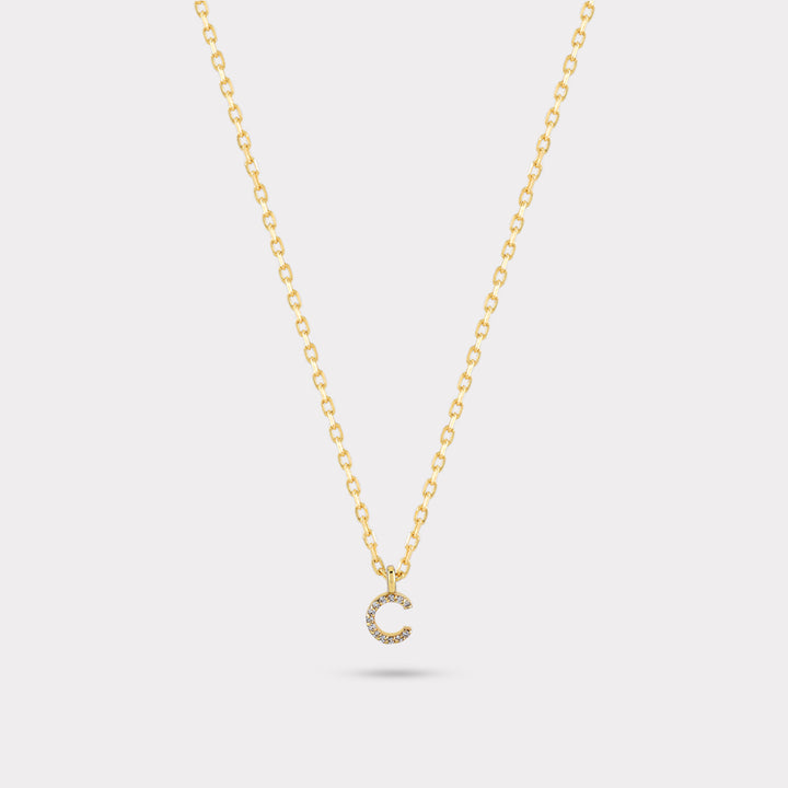 INITIAL DIAMOND NECKLACE