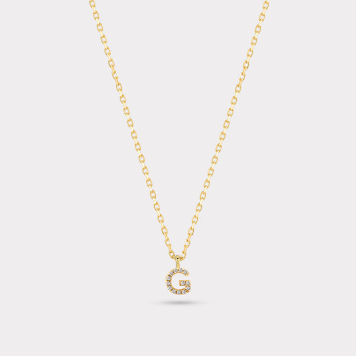 INITIAL DIAMOND NECKLACE