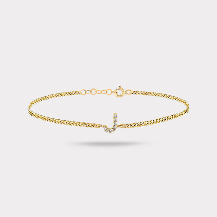 INITIAL DIAMOND BRACELET
