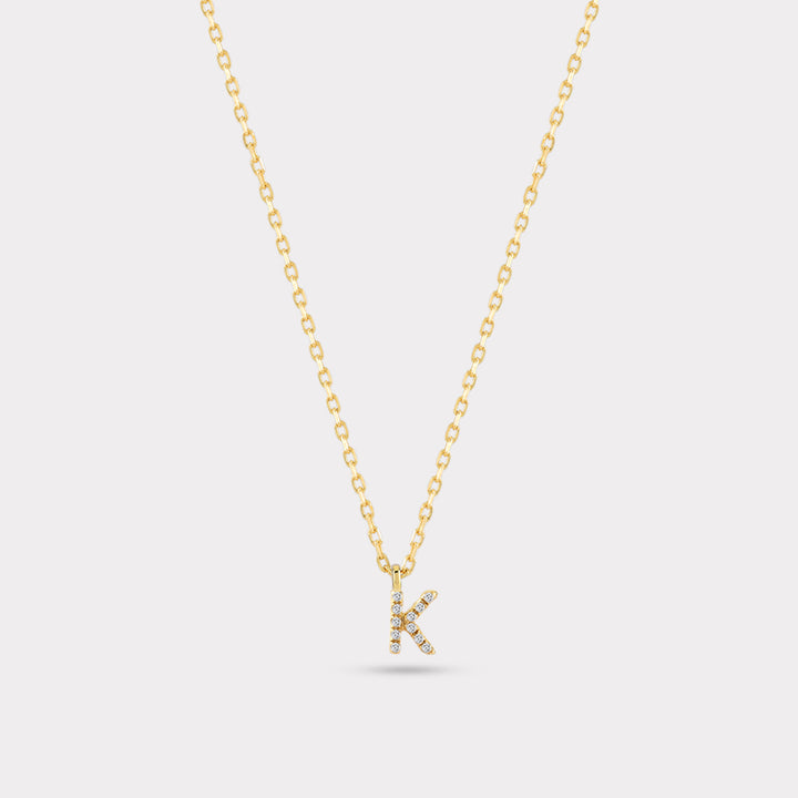 INITIAL DIAMOND NECKLACE