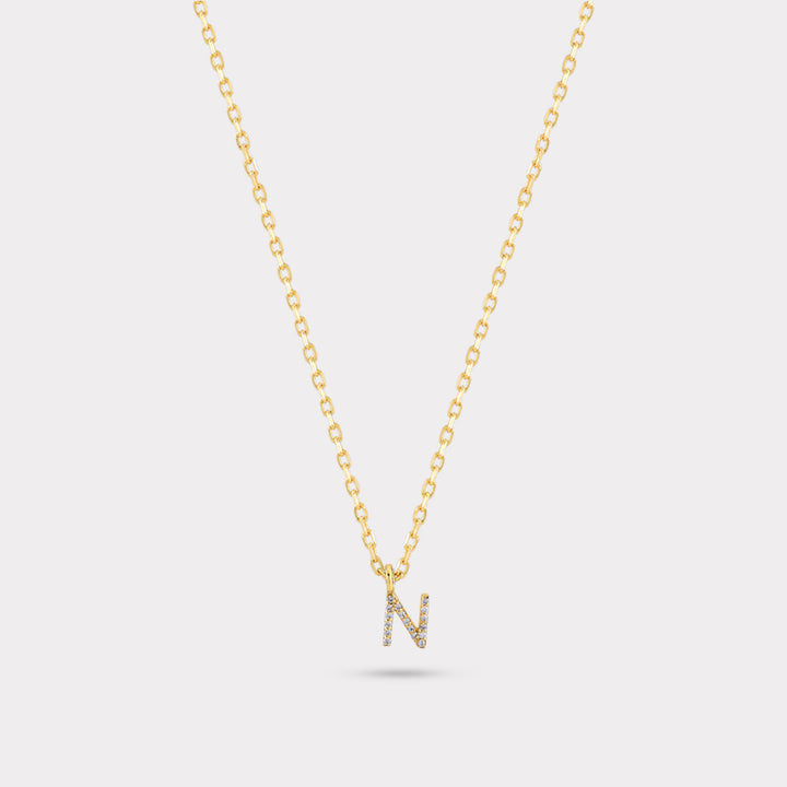 INITIAL DIAMOND NECKLACE
