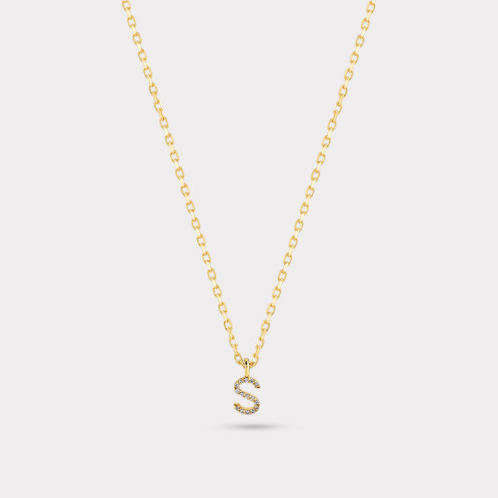 INITIAL DIAMOND NECKLACE