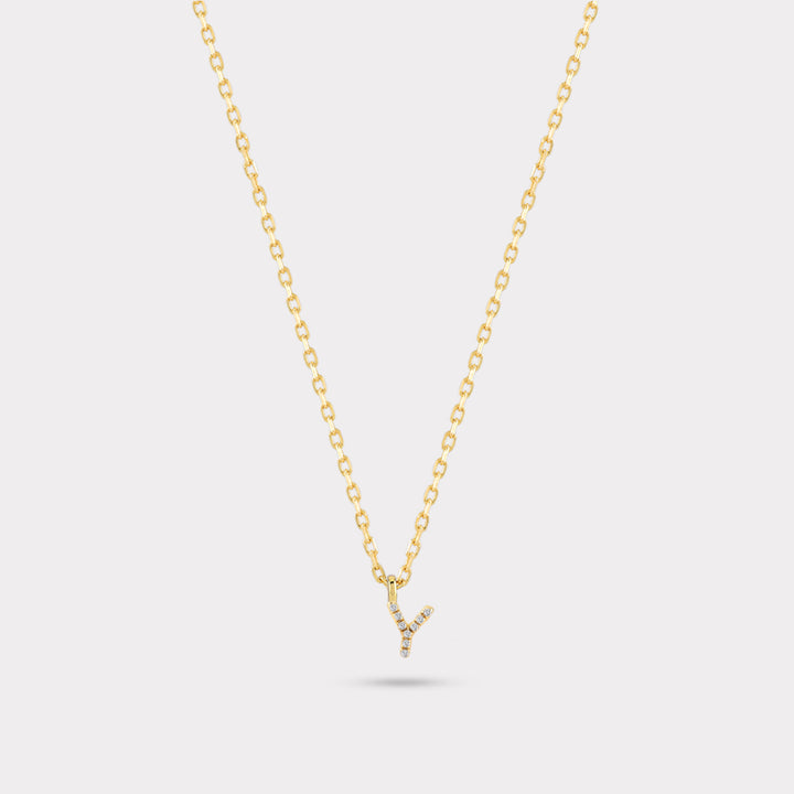 INITIAL DIAMOND NECKLACE