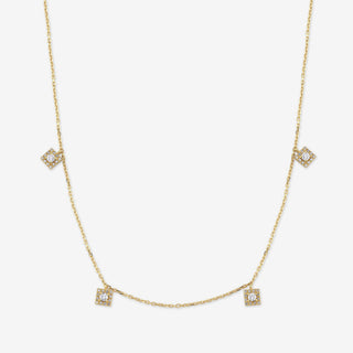 Square Drop Diamond Kolye