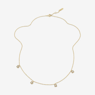 Square Drop Diamond Kolye
